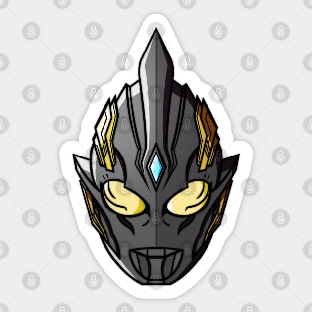 ULTRA HERO TRIGGER DARK HELMET Sticker by Ryuki Kento Art